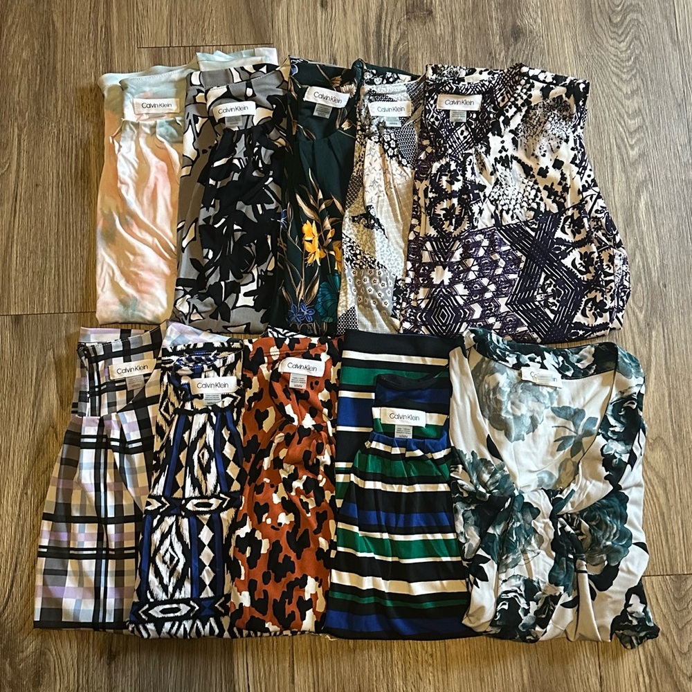 Calvin Klein 10 Dress Shirt Bundle